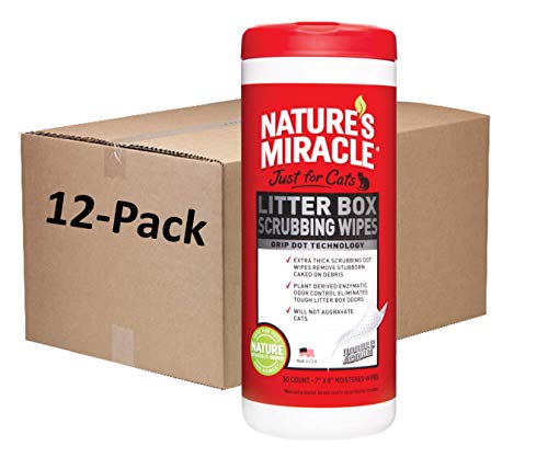 Nature's Miracle Litter Box Scrubbing Wipes 30