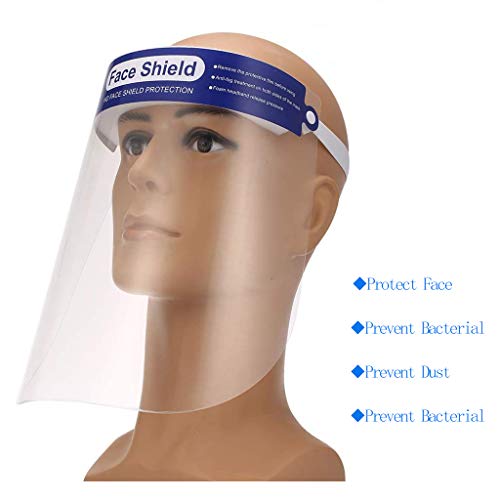 Visores de Seguridad Repetitivos, Ligeros y Ajustables, Adecuados para la Prevención de Saliva y Vapores de Aceite(3 PCS)