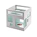 Umbra 460410-660 FishHotel Unique Glass 2 Gallons Mini Aquarium Tank Bowl for Goldfish Betta Glofish and Small Fish perfect as Home Business Birthday Gift Ideas, White