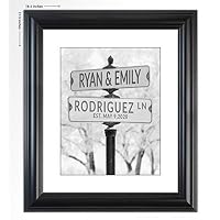 Personalized Wedding Gift -"Keep Me Warm" Street Sign Art Print- The Perfect Present for the Bride and Groom or Anniversary - Customized Print Includes Names and the Special Date