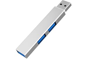 3-in-1 Compact USB-C Expander, USB Splitter with 1 USB 3.0, 2 USB 2.0, Aluminum Alloy Shell, Data Transmission & Charging Ada