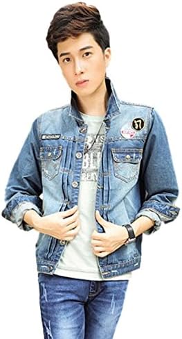 Amazon デニムジャケット ジージャン おしゃれ なんか かっこいい 春 夏 秋 カジュアル デニム ジーンズ ジャケット メンズ アウター トップス ジャケット ブルゾン ジャンパー デート 通学 普段使い に 最適 それ いいね と言ってもらえる１枚です Dreave