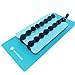 Bunzee Bands Black Hair Ties for Thick Hair - Elastic No-Damage Rubber Bands, Adjustable Ponytail Holders, Women's Bracelet Scrunchies