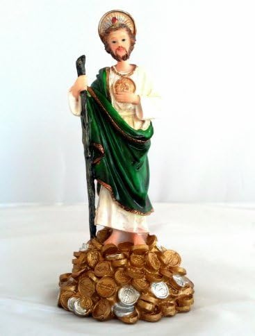7 Inch Statue of Saint Jude San Judas Tadeo Estatua St Santo Money Dinero by Adep