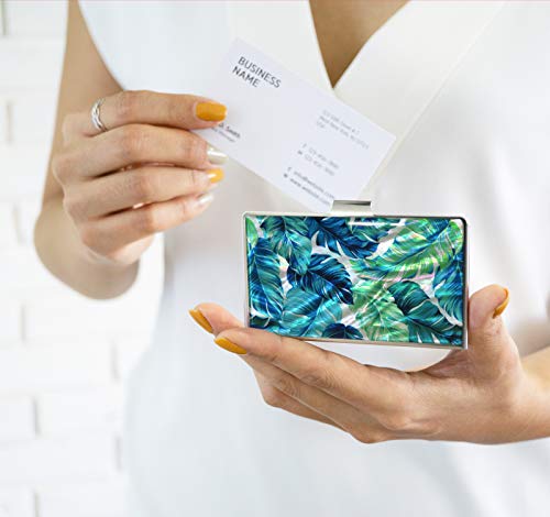 Business-Card-Case-Holder-Wallet-Mother-of-Pearl-Tropical-Leaves