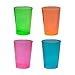 Party Essentials Hard Plastic 10-Ounce Party Cups/Drinking Glasses/Tall Tumblers, 150-Count, Assorted Neon