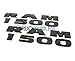 2 NEW MATTE BLACK RAM 1500 EMBLEMS NAMEPLATES BADGES 2013-2016