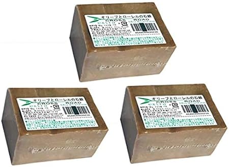 Amazon アレッポ オリーブとローレルの石鹸 エキストラ ３個セット 並行輸入品 アレッポの石鹸職人から スキンケア ボディケア 通販