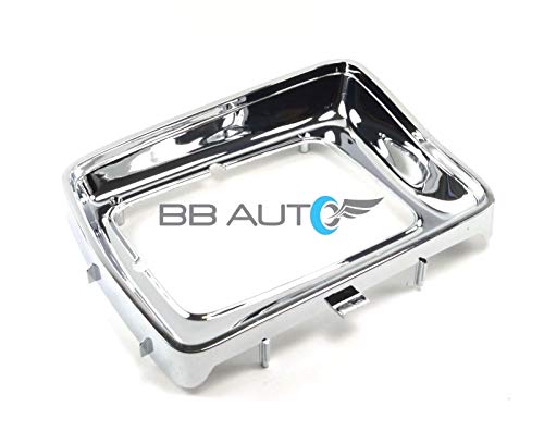 OE Replacement New Chrome Headlight Bezels Trim Set Direct Replacement for 1978-1979 Ford F150 Truck (Partslink Number FO2512114, FO2513115)