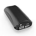 Portable Charger Shinngo 6700mAh Power Bank Ultra Compact External Battery Pack with Smart LCD Digital Screen, Total 2.1A Output and 2A Input, High-Speed Charger for Smartphones and Tablets (Black)