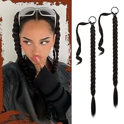 SOFEIYAN Long Braid Ponytail Extension with Hair