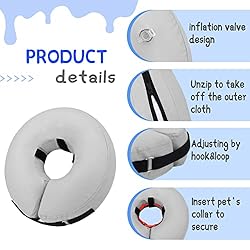 Supet Inflatable Dog Cone Collar Alternative After