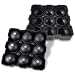 Premium Quality Ice/Cake Ball Maker, Best Whiskey Ice Mold, 9 Spherical Balls Ice Tray makes 1.8" / 4.5cm Sphere, 3 Securing Systems Preventing Leakage - 100% BPA Free, FDA Approved, Silicone primary