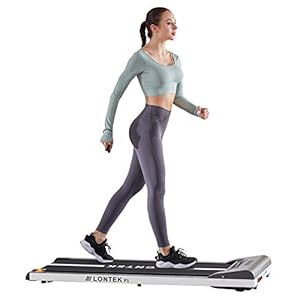 LONTEK-Treadmill-Electric-Walking-Machine-with-Speakers-Under-Desk-Treadmill-with-Remote-Control-Bluetooth-Body-Fat-Program-and-LED-Display-Jogging-Walking-Machine-for-Home-Office-Grey LONTEK Electric Walking Machine with Speakers, Under Desk Treadmill with Remote Control