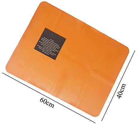 Large Big Size 1PC 60X40cm Silicone Baking Mat Liner Placemat Oven Mat Heat Insulation Pad Bakeware Table Mat Orange 40x60cm