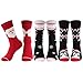 Cute Crew Socks Stylish, diwollsam 3/5/6 Pairs Men's Women's Colorful Designb Gift Casual Sport Socks