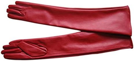 Boomerre Women Opera Fancy Dress Faux Leather Over Elbow Full Finger Long Gloves