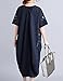 ELLAZHU Women Summer Crew Neck Pencil Sketch Printed Dress GA691 Blue, One Size