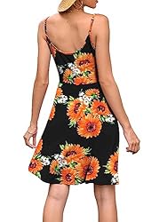 WEACZZY Womens Summer Dresses V Neck Floral