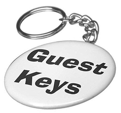 A&T Designs Guest Keys 2.25' Keychain House Home Office Hotel
