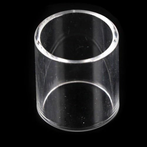 MiniEsting(TM) 22x24mm Replacement Transparent Clear Pyrex Glass Tube Tank Sleeve RH