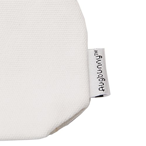 Augbunny Multi-purpose 100% Cotton 12oz Canvas Zipper Pen Pencil Stationery Case bag Cosmetic Makeup Pouch 6-pack