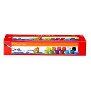 Faber-Castell Tempera Paint Set – Pack of 12 (Assorted)