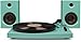 Crosley T100 2-Speed Bluetooth Turntable System with Stereo Speakers, Turquoisethumb 2