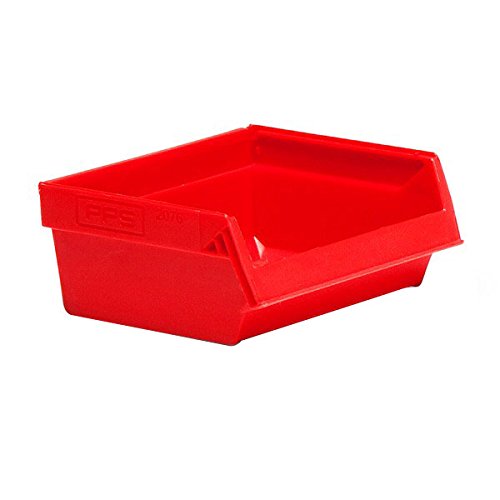 GBP Ergonomics 20760002152 System 2000 Plastic Storage Box, 96 x 105 x 45 mm, red