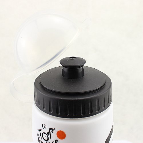 sea-junop Portable Sports Drink Water Bottle Bike Bicycle Cycling Water Bottle (White) - Thumbnail 2