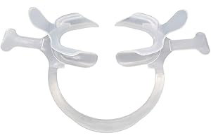 SINO DENTAL GROUP 2Pcs Dental Orthodontic Teeth Whitening Cheek Retractor With Tabs, Autoclavable Dental Mouth Opener,Disposable Dental Lip Cheek Retractor for Mouthguard White Color,Small and Large