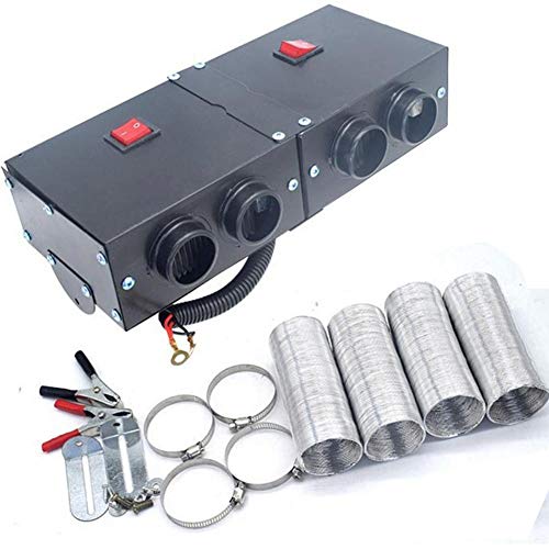 Kinbelle Car Truck Fan Heater Windscreen Demister Defroster Defogger Heating Warmer Windscreen Compact Air Heater 12V 800W