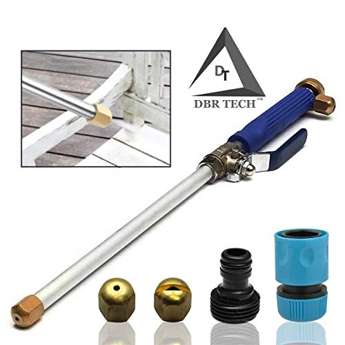 DBR Tech TM Hydro Jet High Pressure Power Washer, Pressure Washer Gun Whit Garden Hose End, Hydrojet Power Washer Nozzle - Thumbnail 4