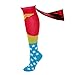 DC Comics Wonder Woman Knee High Shiny Caped Socks