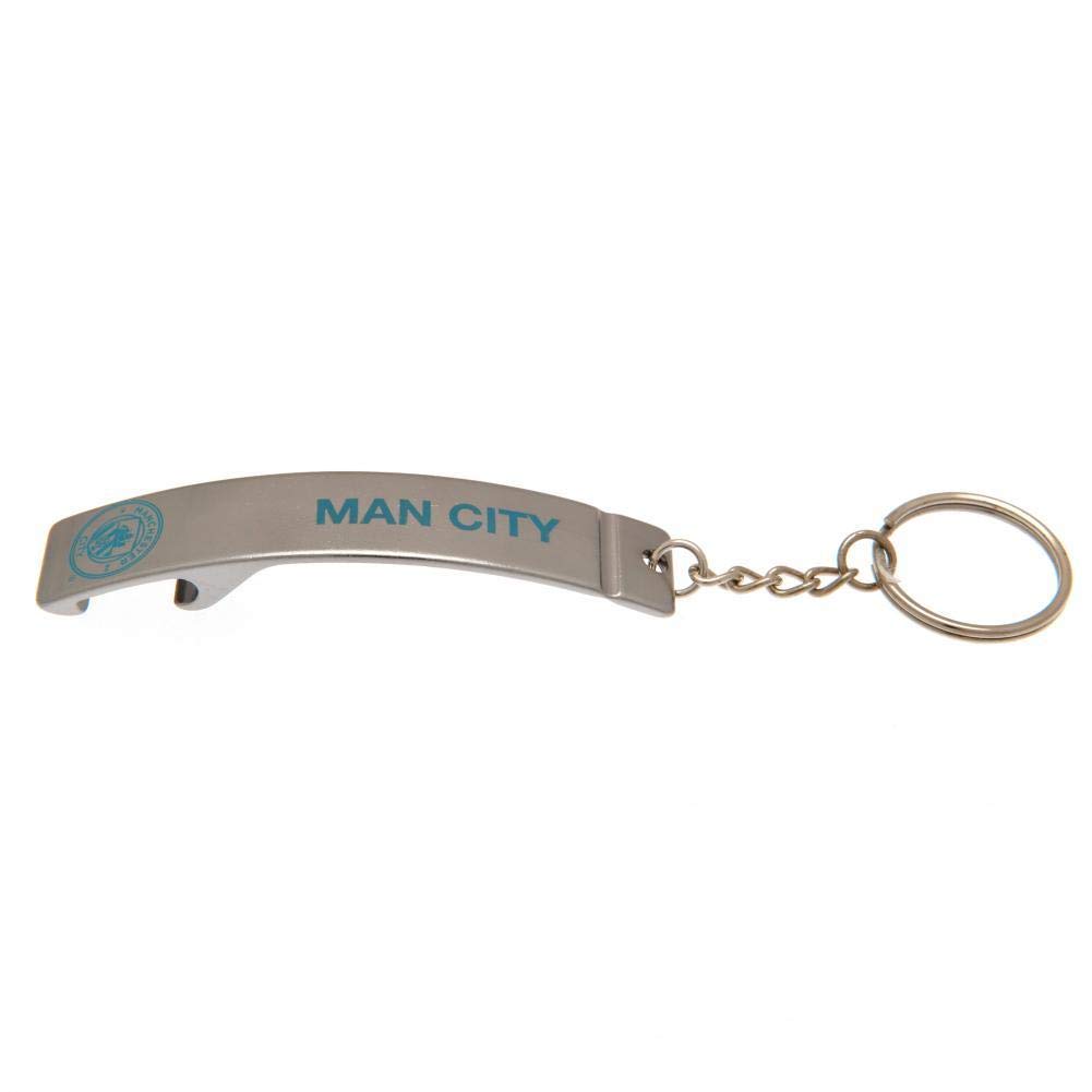 MANCHESTER CITY FC Man City Sleek Bottle Opener Keyring, Adults, Unisex, Multicoloured (Multicoloured), One Size