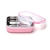 Steeltainer Leak-proof Stainless Steel Compact Size Container (Pink)