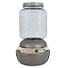 Petmate Mason Inspired Replendish Gravity Feeder, Food Dispenser for Dogs and Cats, 10 lb, Silver