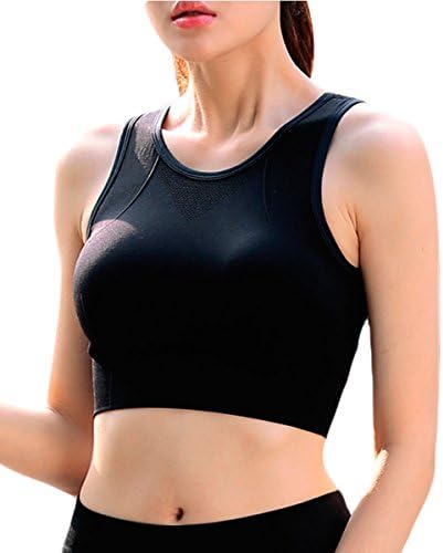 Sports Bras for Women, High Impact Racerback Padded Sport Bra with Mesh