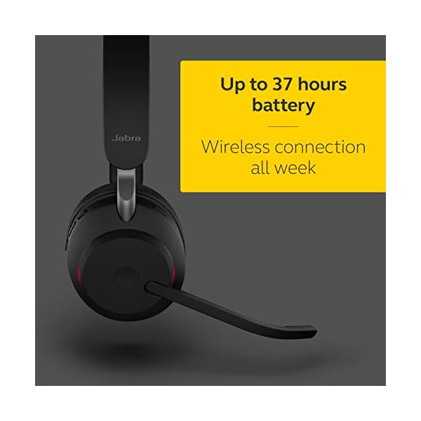 Jabra-Evolve2-65-Wireless-PC-Headset--Noise-Cancelling-UC-Certified-Mono-Headphones-With-Long-Lasting-Battery--USB-C-Bluetooth-Adapter--Black Jabra Evolve2 65 Wireless PC Headset – Noise Cancelling UC Certified Mono Headphones With Long-Lasting Battery – USB-C…