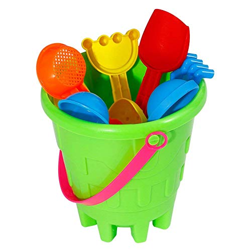 image for FunsLane Outdoor Beach Sands Toys Set, with Bucket, Rake, Sand Play To