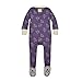 Burt's Bees Baby, Baby Girls,Sleeper Pajamas, Zip Front Non-Slip Footed Sleeper PJs, 100% Organic Cotton, Majestic Mountain Watercolor Bee, 3-6 Months