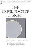The Experience of Insight: A Simple and Direct Guide to Buddhist Meditation (Shambhala Dragon Editions)