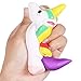 Aisikasi 2 PCS Unicorn Cute Squishies Slow Rising Soft Squishies Charms Fun Toys for Stress Relief and Time Killing