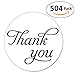 Pack of 504 1 Inch Round Thank You Sticker Labels in Script/Calligraphy Print