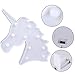 KiBlue Unicorn Light Unicorn Party Supplies Kids Unicorn Decor Colorful Unicorn Lamp Battery Operated Unicorn Table Decorations Compatible for Wall Decoration,Kids' Room,Living Room,Bedroom