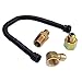 Stanbroil 3/8" X 12" Non-Whistle Flexible Flex Gas Line Connector Kit for NG or LP Fire Pit and Fireplace primary
