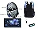 Galaxy Backpack, Anime Luminous Anti-Theft School Bag, Laptop Backpack with USB Charging Port, Unisex 15.6 Inch College Daypack for Girls, Starry