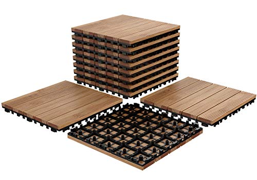 Amazon Com Cypress Shop Interlocking Wood Tile Flooring Pavers