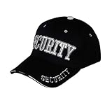 Online Best Service Security Hat Cap Uniform Hats,(One Size) Black