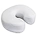 EarthLite Massage Face Cradle Cushion Memory Foam - Massage Table & Massage Chair Headrest Pillow w/Washable Fleece Cover, White